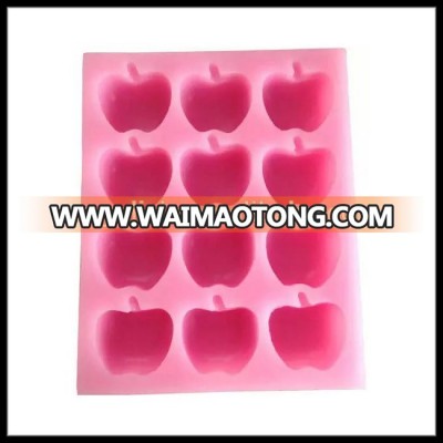 Apple design soap mold made of liquid silicone