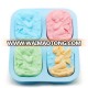 Angle with wings shaped silicon soap molds custom made silicone molds for soap 4 cavities